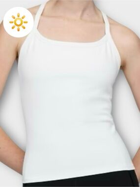🌴 🆕 GapFit Smooth Racerback Tank Top. Optic White. Size Large Tall. NWT